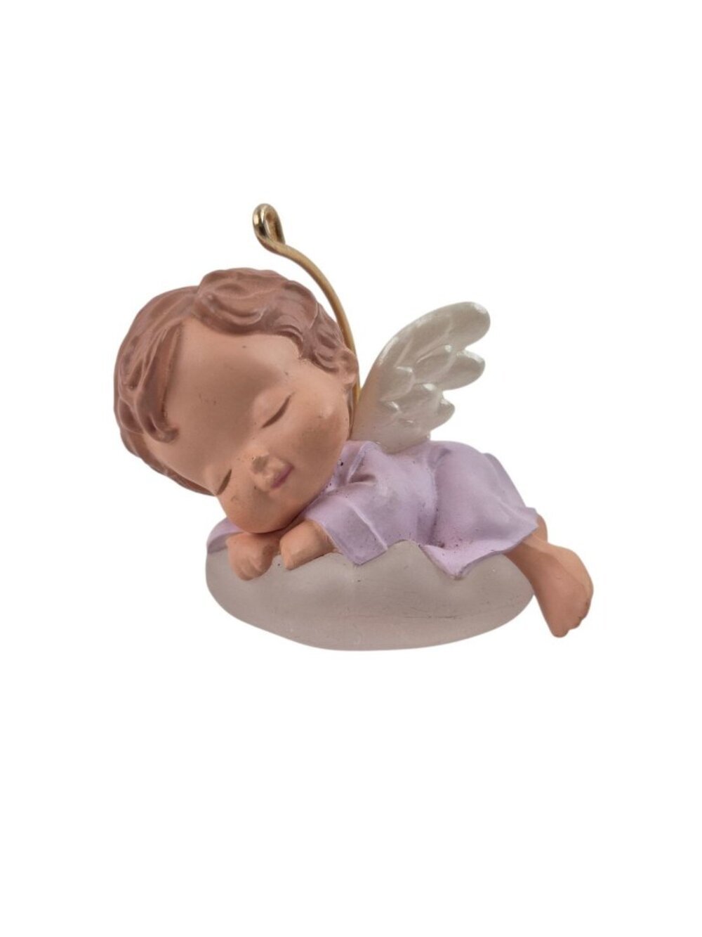 Hallmark Keepsake Ornament Iris 4th Issue Marys Angels Sleeping Cloud Base 1991